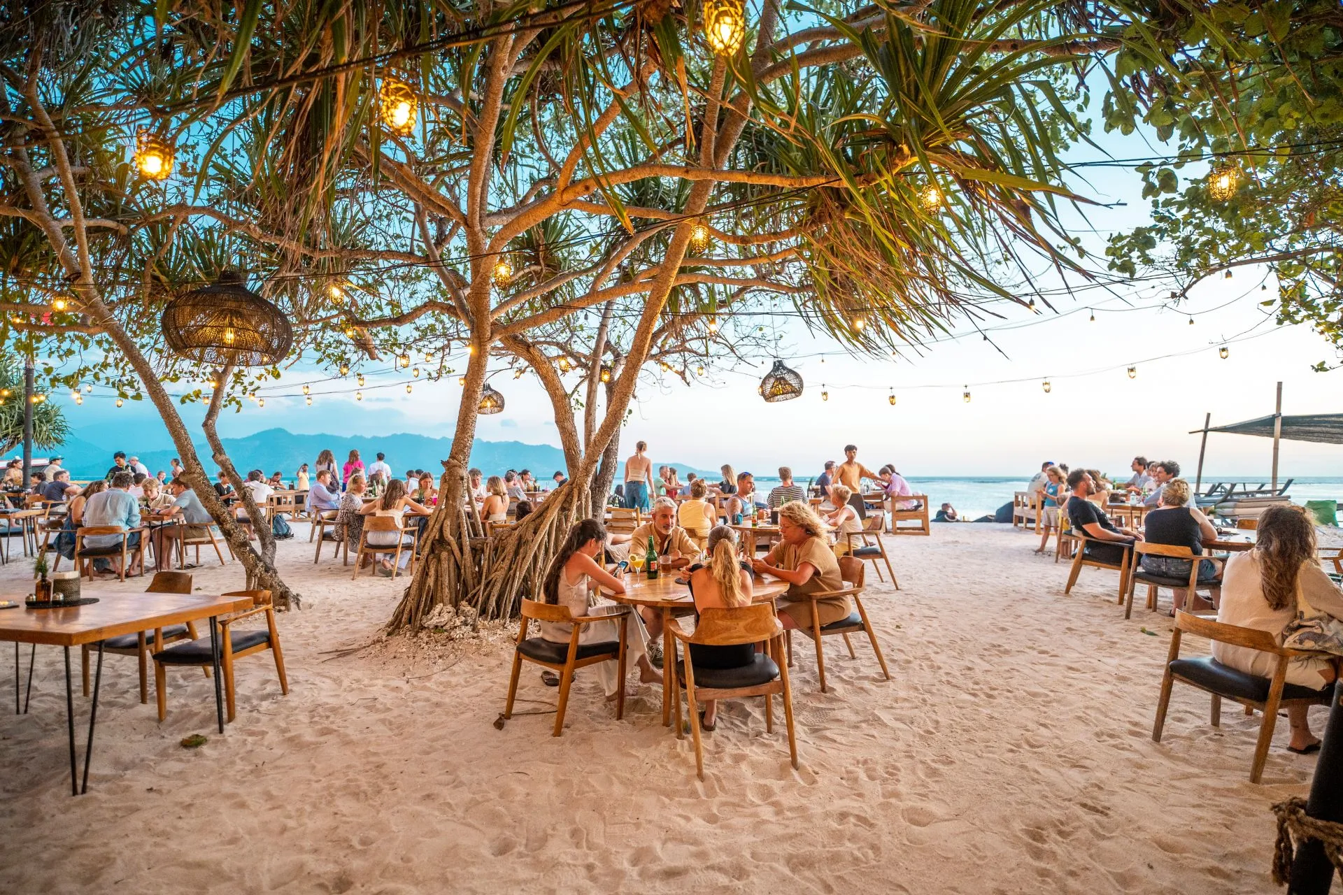 Golden hour on the beach